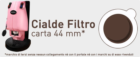 Cialde Filtro Carta ESE 44mm