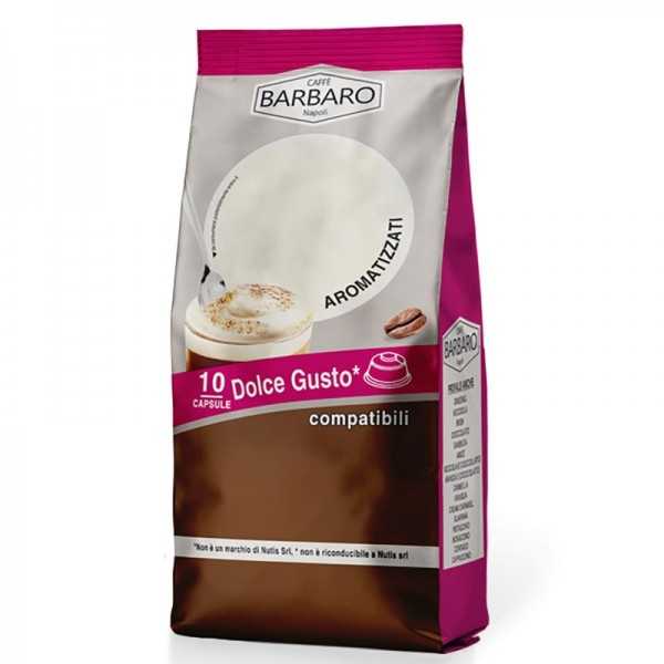 10 Capsule Caffè Barbaro Latte per Cappuccino compatibili con le macchine  da caffè a marchio Nescafé®* Dolce Gusto®*
